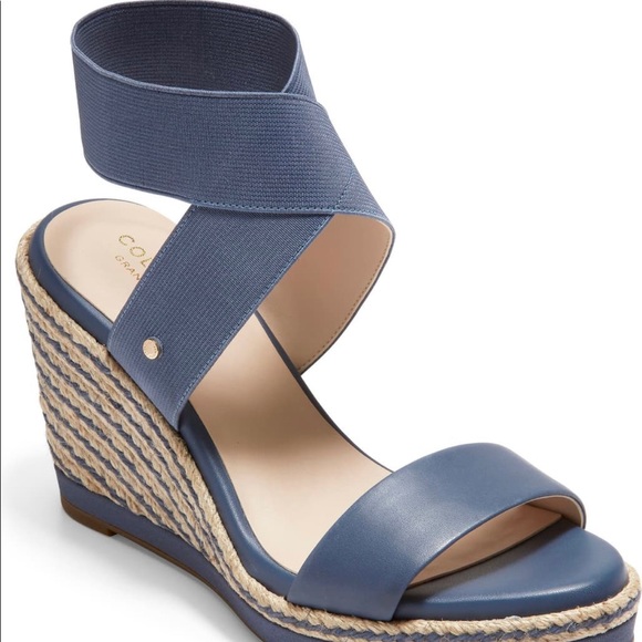 cole haan cloudfeel espadrille wedge sandal